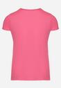 Fuksjowy Klasyczny T-shirt z Bawełny Fodena