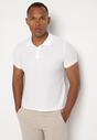 Biały T-shirt Polo z Bawełną Fodelira