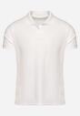 Biały T-shirt Polo z Bawełną Fodelira