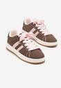 Brązowe Sneakersy z Dwoma Paskami Galtewi