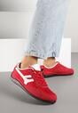 Czerwone Sneakersy Ozdobione Geometrycznym Wzorem Arulia