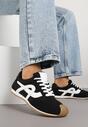 Czarne Sneakersy Ozdobione Geometrycznym Motywem Ardetia