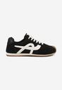 Czarne Sneakersy Ozdobione Geometrycznym Motywem Ardetia