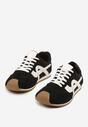 Czarne Sneakersy Ozdobione Geometrycznym Motywem Ardetia