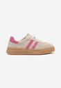 Sneakers Bej cu fucsia