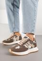Czarno-Białe Sneakersy Ozdobione Paskami Florgisse
