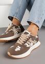 Czarno-Białe Sneakersy Ozdobione Paskami Florgisse