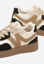Czarne Sneakersy z Geometrycznym Wzorem Nariale