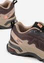 Brązowe Buty Sportowe Sneakersy Ozdobione Tłoczeniem Rilonea