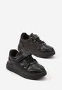 Czarne Buty Sportowe Sneakersy z Ozdobną Aplikacją Venlorie