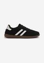 Czarne Buty Sportowe Sneakersy z Paskami z Boku Nalovelle