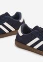 Granatowe Buty Sportowe Sneakersy z Paskami z Boku Nalovelle