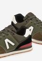 Zielone Buty Sportowe Sneakersy z Ozdobną Aplikacją Rilazea