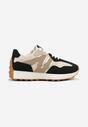 Czarne Sneakersy z Geometrycznym Wzorem Rilestra