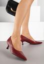 Pantofi cu toc Bordo