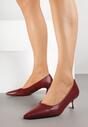 Pantofi cu toc Bordo