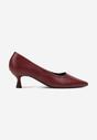 Pantofi cu toc Bordo