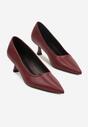 Pantofi cu toc Bordo