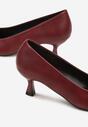 Pantofi cu toc Bordo