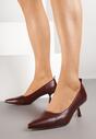 Pantofi cu toc Bordo