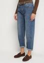 Niebieskie Jeansy o Kroju Mom Fit z Regularnym Stanem Rilarisse