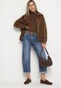 Niebieskie Jeansy o Kroju Mom Fit z Regularnym Stanem Rilarisse