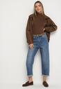 Niebieskie Jeansy o Kroju Mom Fit z Regularnym Stanem Rilarisse