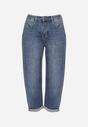 Niebieskie Jeansy o Kroju Mom Fit z Regularnym Stanem Rilarisse