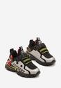 Czarno-Czerwone Buty Sportowe Busselia