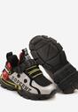 Czarno-Czerwone Buty Sportowe Busselia