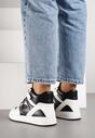 Sneakers Negru cu alb