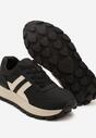 Sneakers Negri cu bej