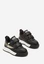 Czarno-Zielone Buty Sportowe Sneakersy ze Skórzaną Wkładką i Cieniowaniem Rilenissa
