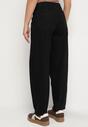 Czarne Jeansy o Kroju Slouchy z Regularnym Stanem Fesinasa