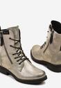 Botine Gri cu auriu
