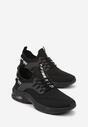 Czarne Buty Sportowe z Napisami Klymitheme