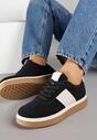 Czarne Sneakersy w Stylu Tenisówek Larrive