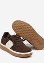 Brązowe Sneakersy w Stylu Tenisówek Larrive