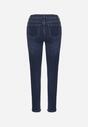 Niebieskie Jeansy z Domieszką Wiskozy o Kroju Skinny z Regularnym Stanem Zenisa