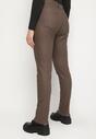 Brązowe Spodnie Skinny Gasi