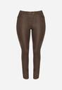 Brązowe Spodnie Skinny Gasi