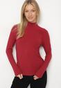 Bordowa Bluzka Golf Typu Longsleeve Altera