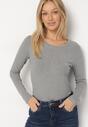 Szara Bluzka Typu Longsleeve Unelessa
