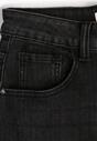 Czarne Jeansy Mom Fit z Wysokim Stanem z Domieszką Wiskozy Aclonna