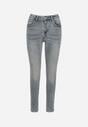 Niebieskie Jeansy Skinny z Bawełną z Regularnym Stanem Tevalka