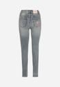 Niebieskie Jeansy Skinny z Bawełną z Regularnym Stanem Tevalka
