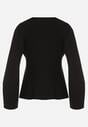Czarny Kardigan z Wiskozą i Wiązaniem w Pasie Tusvela