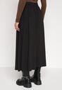 Czarna Bawełniana Spódnica o Rozkloszowanym Kroju Tusnara