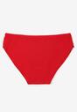 Czerwone Gładkie Majtki Figi z Bawełny Venessila