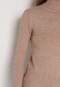 Pulover pe gât Bej